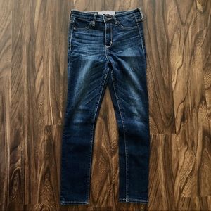 High waisted skinny jeans